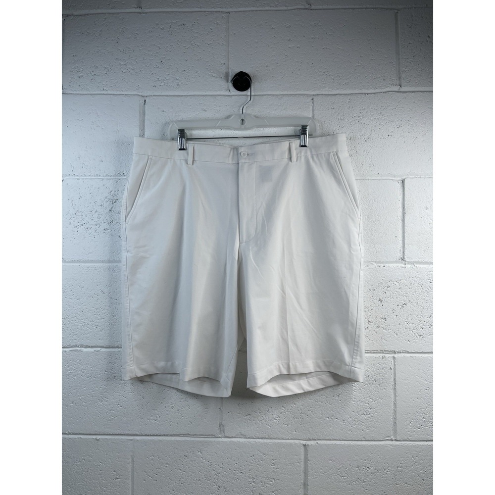Tommy Armour Dri Logic Performance Mens 40 White Lightweight Golf Shorts